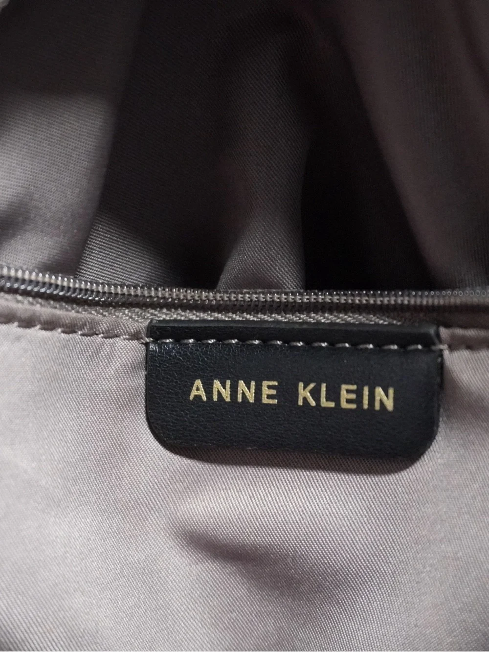 Anne Klein Black Floral Convertible Satchel Crossbody Bag